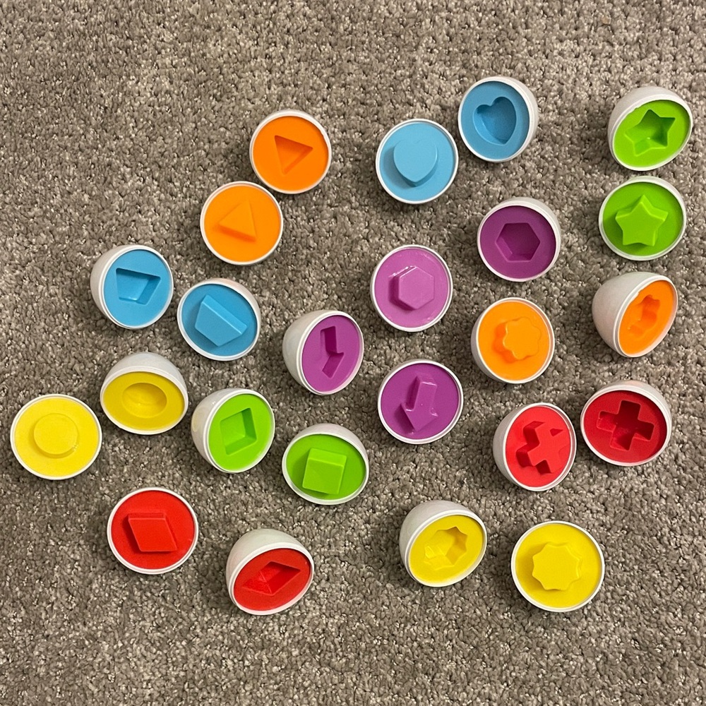 Montessori Geometric Matching Eggs Toddler Toy